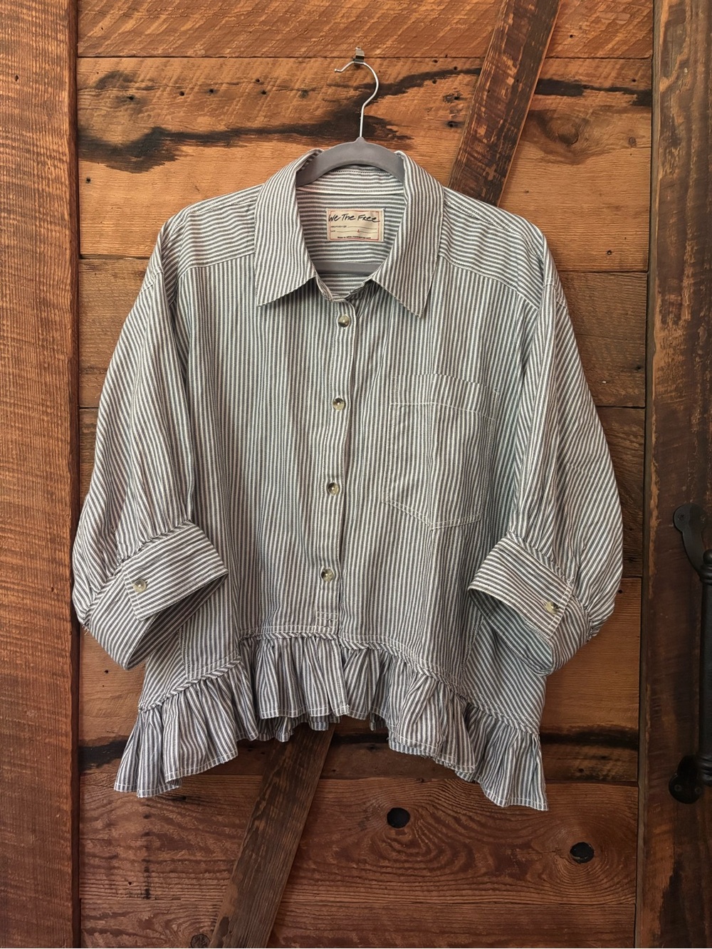 We The Free Bailey Striped Top Large